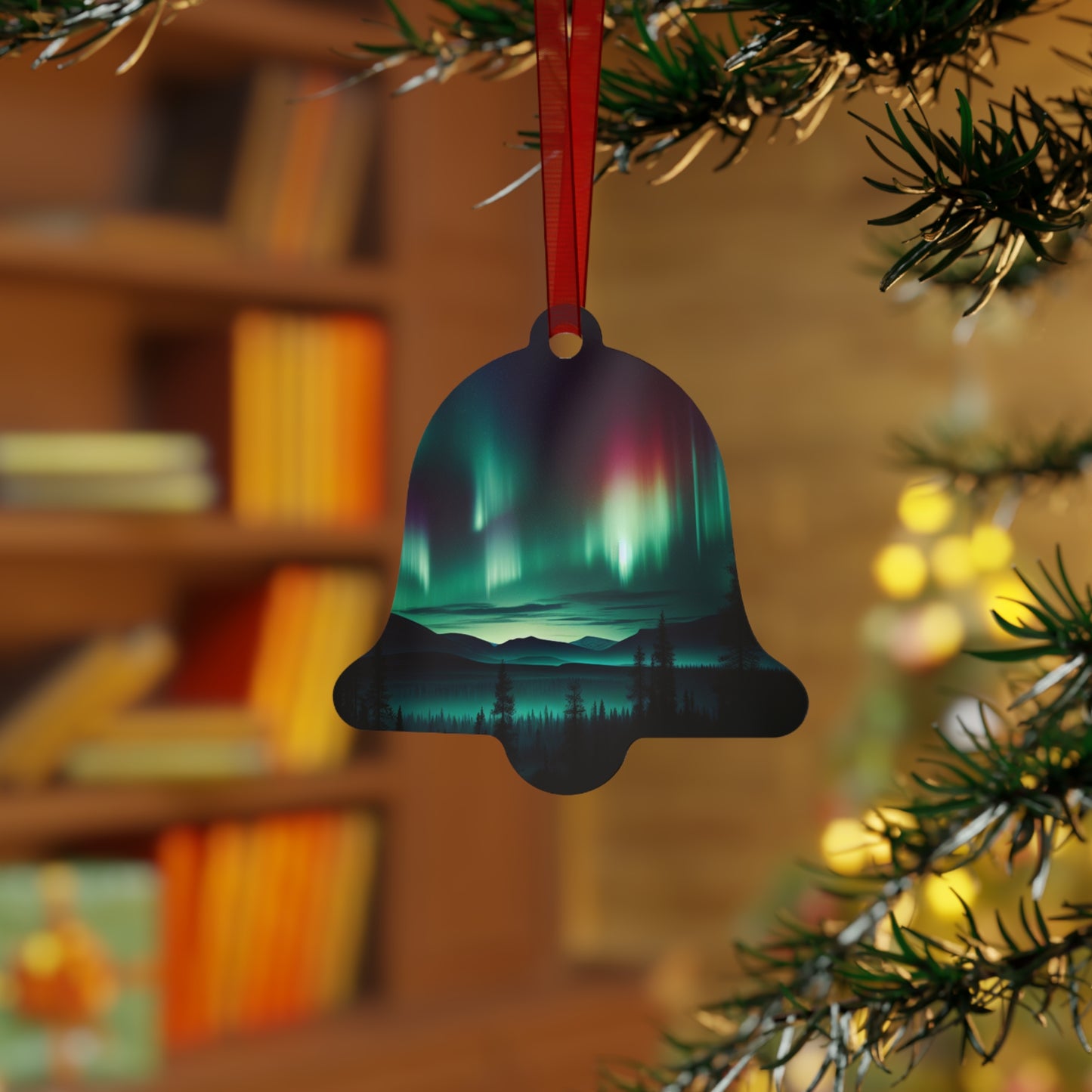 Christmas Metal Ornaments-Northern Lights Design