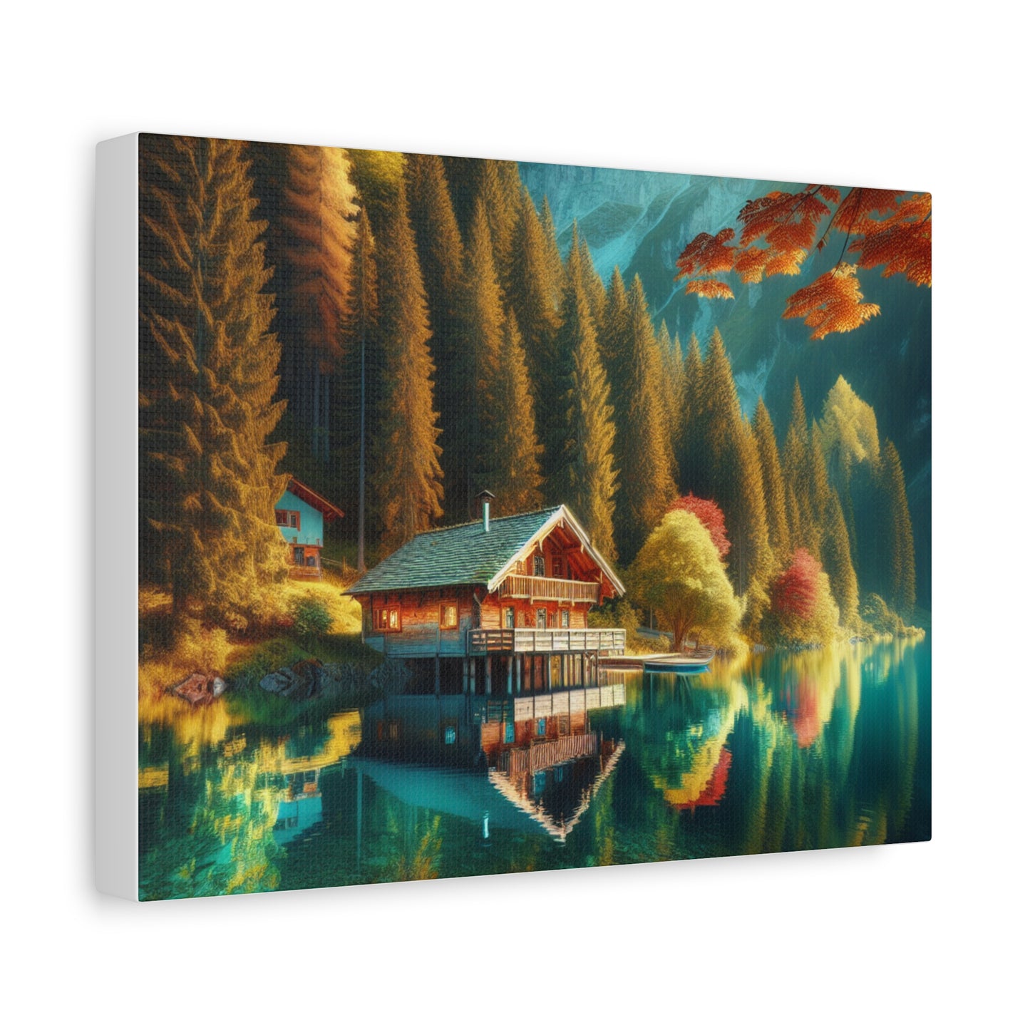 Canvas Print - Lakeside Cabin Inspired Design