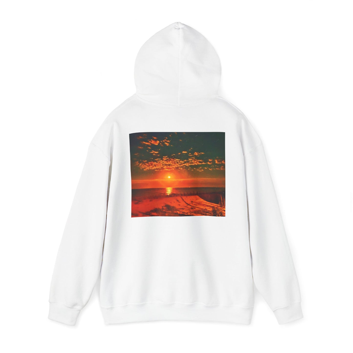 Hooded Sweatshirt - 'Move in silence, speak with actions' Sunset Sweatshirt