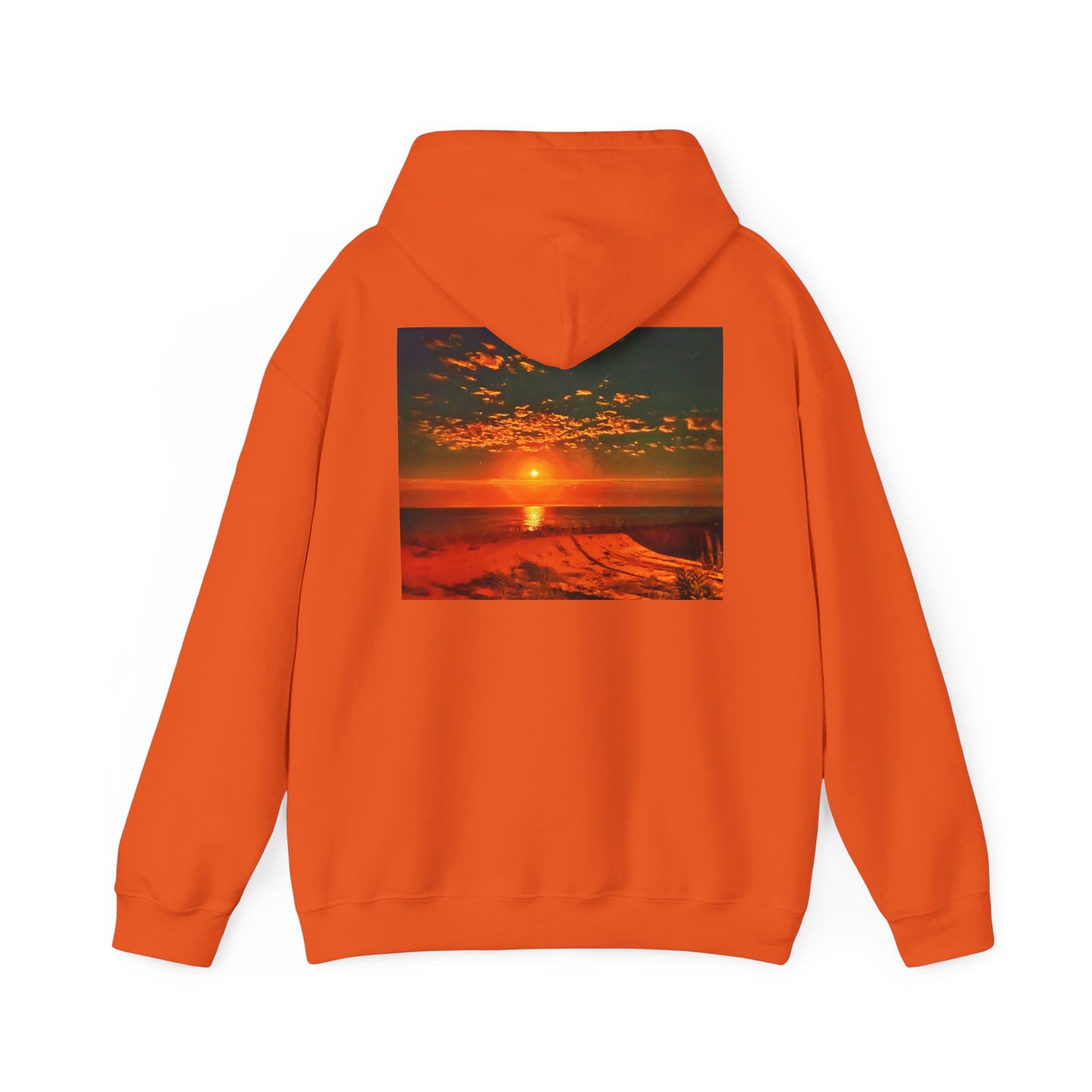 Hooded Sweatshirt - 'Move in silence, speak with actions' Sunset Sweatshirt