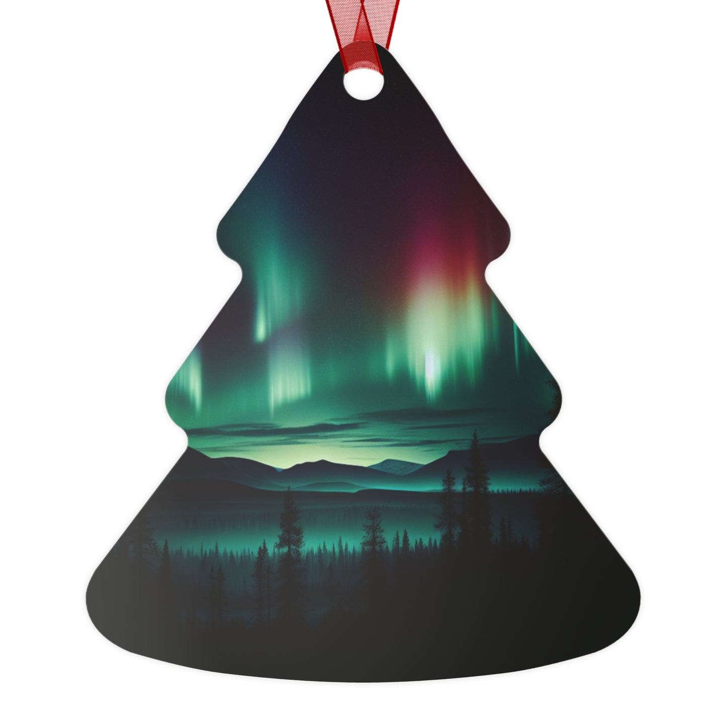 Christmas Metal Ornaments-Northern Lights Design