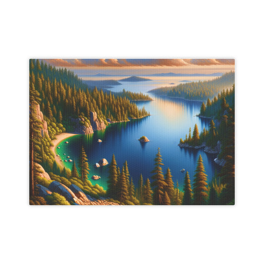 Canvas Tile - Beautiful Lake Picture Wall Art