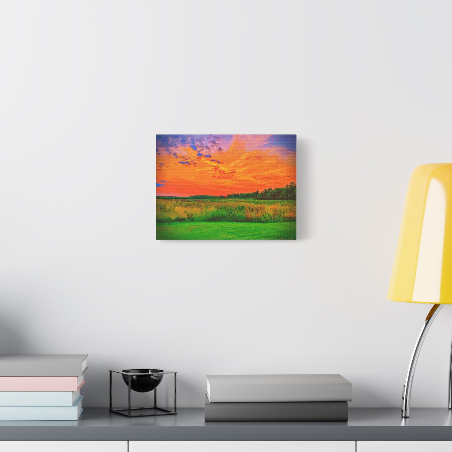 Canvas Print Beautiful Backyard Sunset