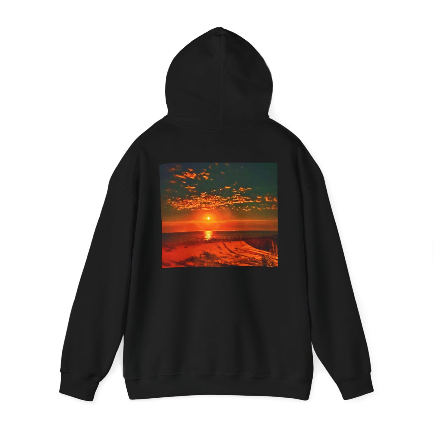 Hooded Sweatshirt - 'Move in silence, speak with actions' Sunset Sweatshirt