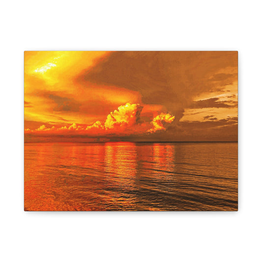 Canvas Print Beautiful Beach Sunset