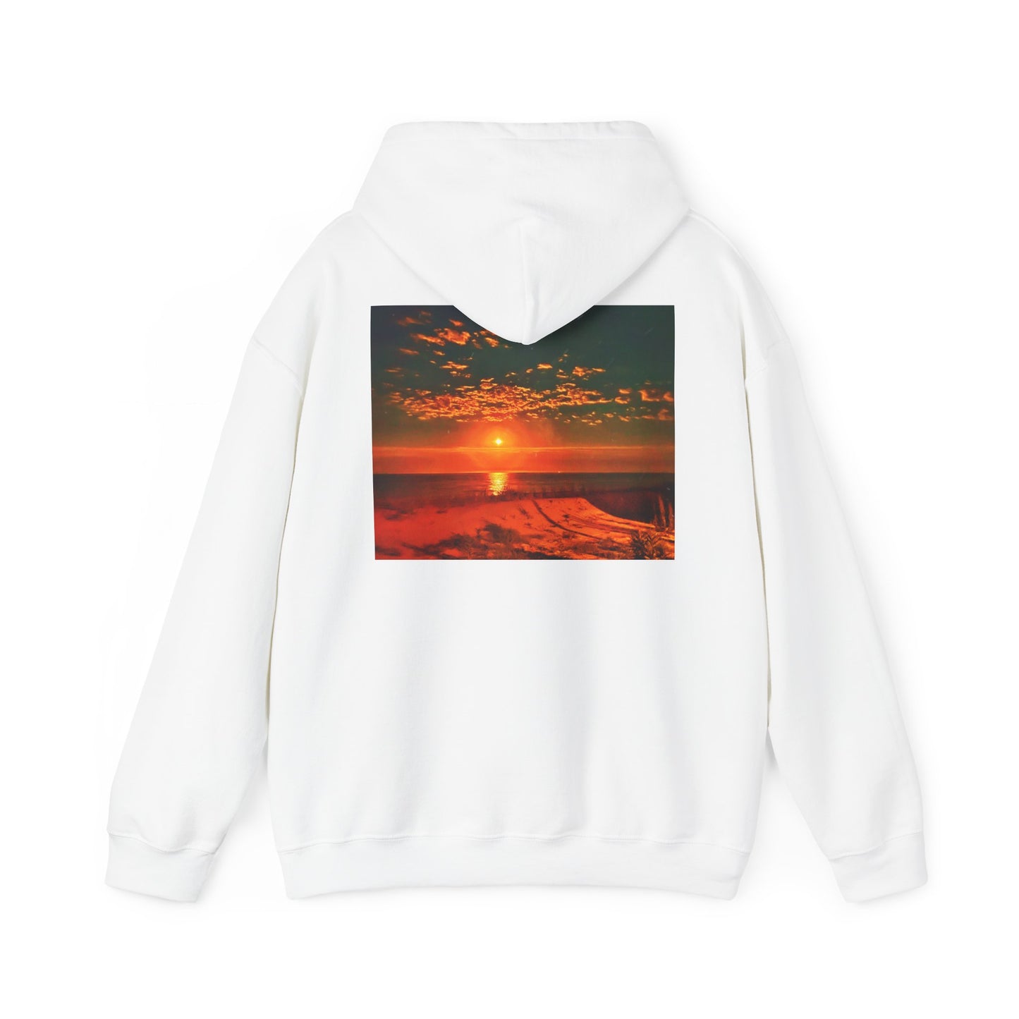 Hooded Sweatshirt - 'Move in silence, speak with actions' Sunset Sweatshirt