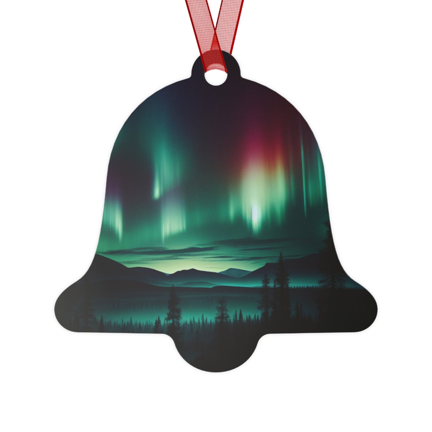 Christmas Metal Ornaments-Northern Lights Design