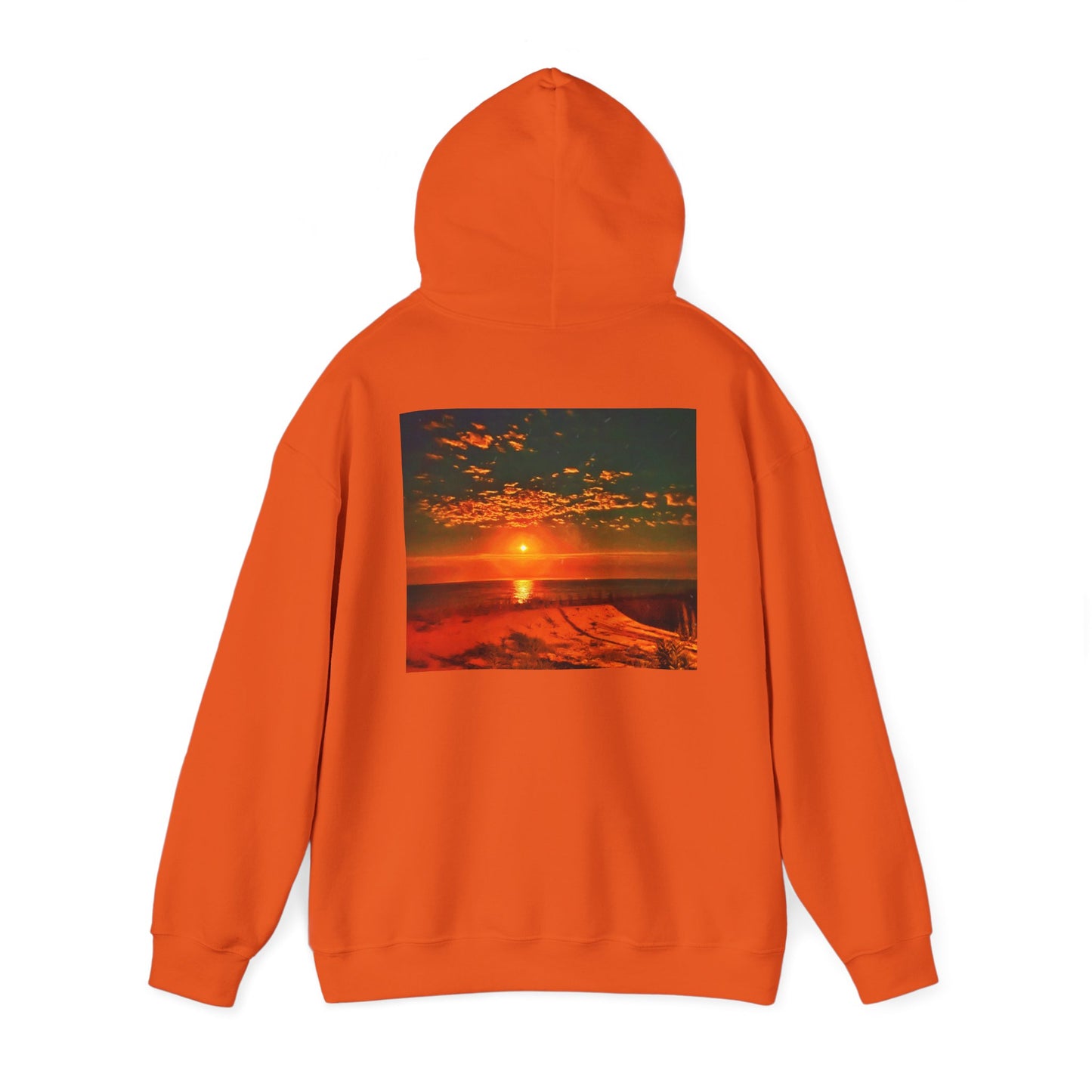 Hooded Sweatshirt - 'Move in silence, speak with actions' Sunset Sweatshirt