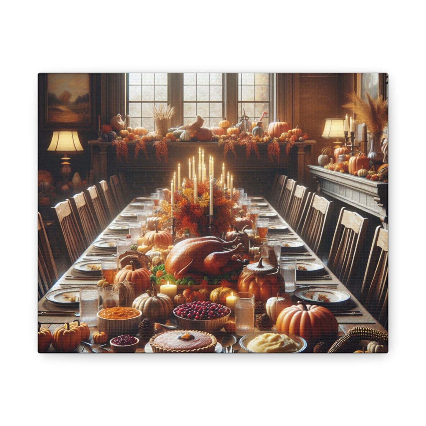 Canvas Gallery Wraps Thanksgiving Artwork