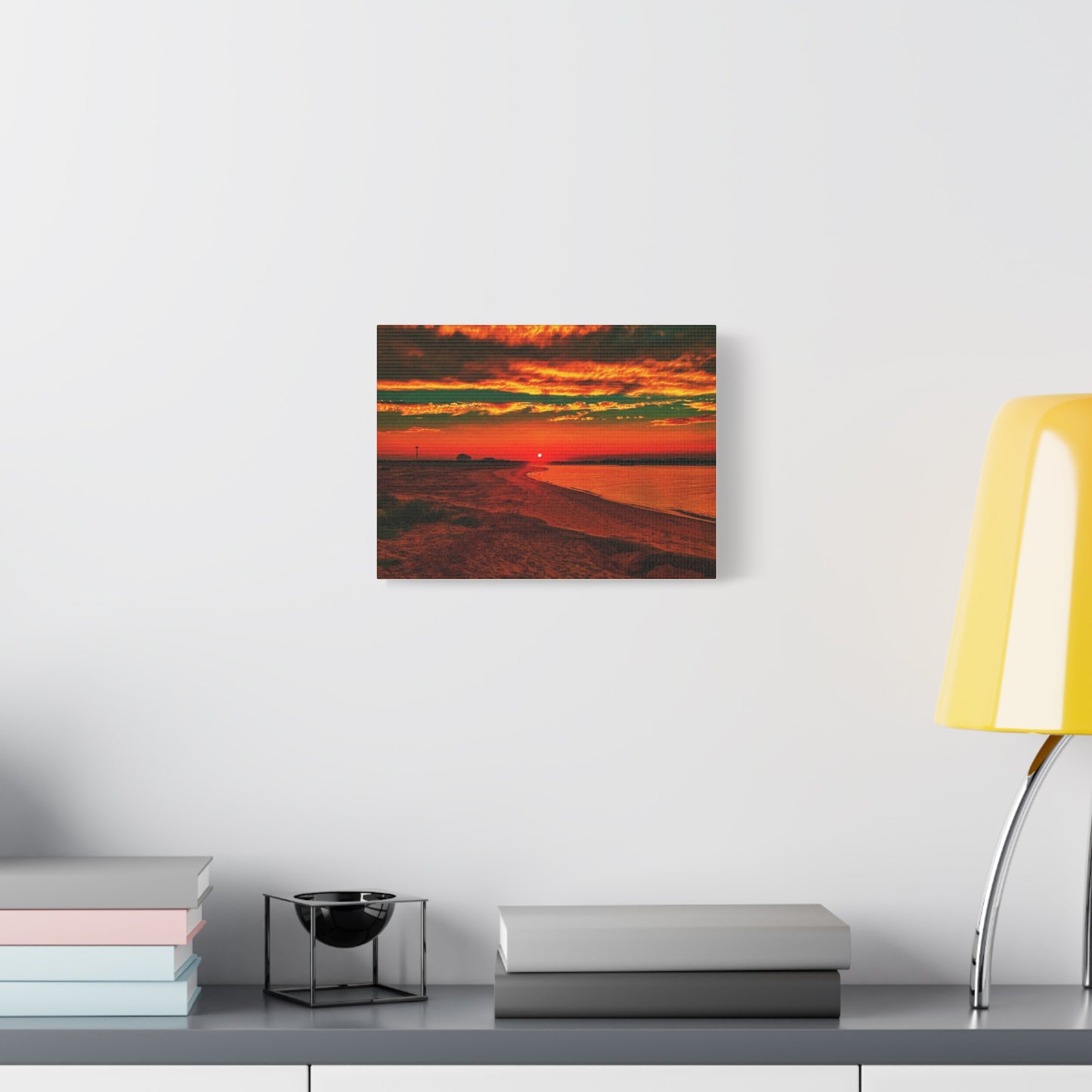 Canvas Art - Sunset Stroll Matte Print 25"