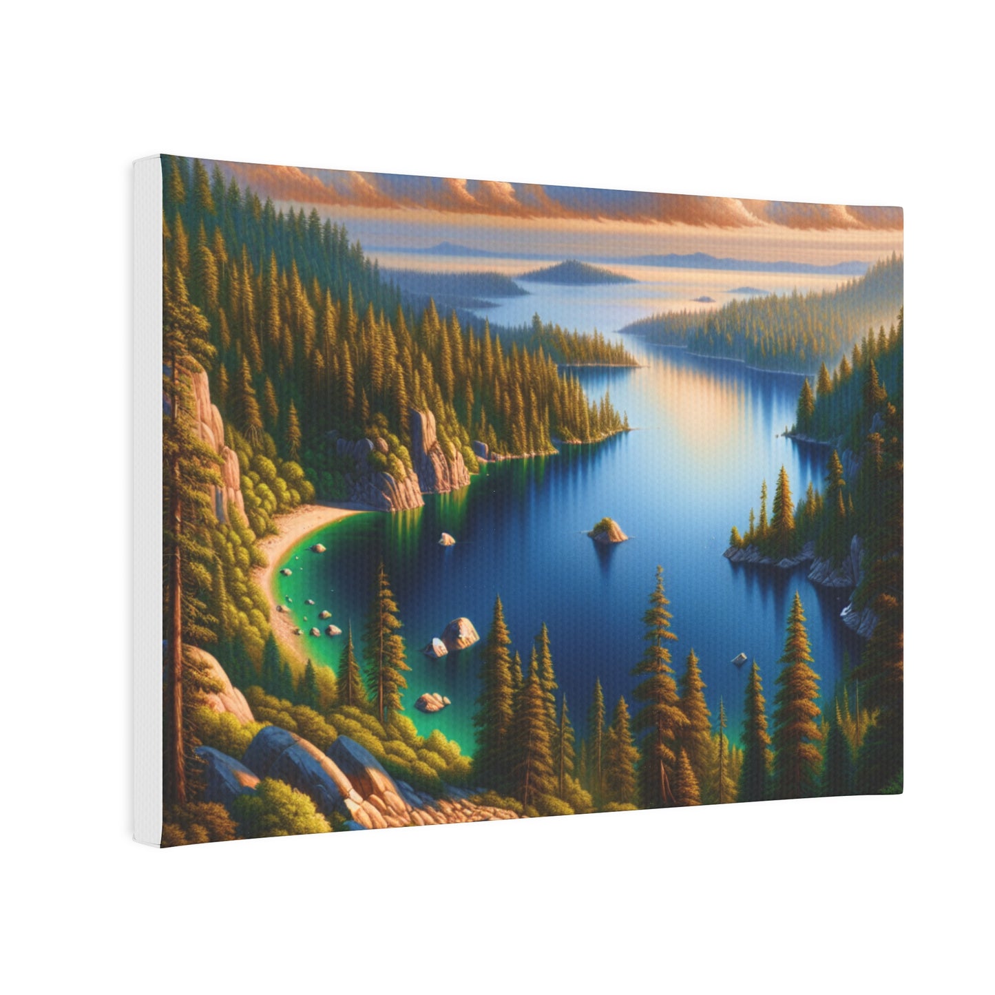 Canvas Tile - Beautiful Lake Picture Wall Art